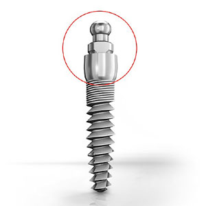 A ball head implant fixture